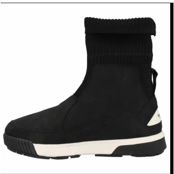 The North Face like new 🌟Women's Sierra Knit Waterproof Boots - Black and White - Picture 2 of 9